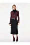 Slim Fit Crew Neck Ruffle Long Sleeve Jewel Button Sparkle Cardigan