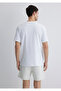 Black Printed White T-Shirt Regular Fit 0612647-620 - 4