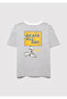 Skate All Day Printed Ecru T-Shirt Oversize / Wide Cut 6610263-89187 - 4