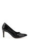 Women's Black Patent Leather Pointed Toe Thin Heel Stiletto