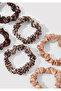 Set of 6 Brown Rubber Buckles 1913121 -70280 - 3