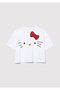 Hello Kitty Printed White T-Shirt Loose Fit / Loose Relaxed Cut 7610307 -620 - 4