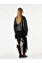 Drapeli Asymmetrical Velvet Floral Patterned Tulle Skirt - 3