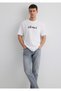 Istanbul Printed White T-Shirt Loose Fit / Loose Relaxed Cut 0613002-620 - 3