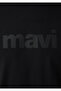 Logo Printed Black T-Shirt Loose Fit 0611807-900 - 7