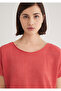 Textured Pink T-Shirt Oversize / Wide Cut 167311 -71102 - 5