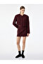 Buttoned Pocket Lightweight V-Neck Long Sleeve Tweed Jacket - 2