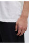 Stitched Pocket Detailed White T-Shirt Fitted / Fitted Cut 062772 -20843 - 7