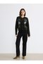 Alita City Lcw Vision Green Knitwear with Diamond Pattern Women's Cardigan - 2
