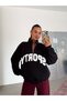 Sporty Half Zipper Sweatshirt - Black