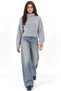 Mixray Thick Textured Crop Sweater - 2