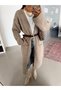 Oversize Long Cardigan - Mink - 2