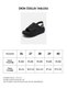 Women's Black Imported Special Fabric Braided High Platform Design T77 Sandals - 8