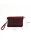 Women's Tweed Wrist & Chain Strap Clutch Portfolio Bag - 6