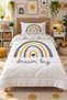 Rainbow Patterned Double-Sided 160X220 cm Sleeping Set, Single Quilted Quilt Without Sheets - 6