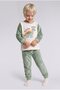 Dinosaur Printed Plush 2-Piece Pajama Set for Baby Boy I2368A526Cw - 4