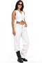 Mixray Buttoned V-Neck Short Top - 2