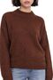 Mixray Relaxed Fit Round Neck Thick Knit Sweater - 3