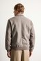 Warm Regular Fit College Collar Bomber Cashmere Coat F7750Ax26Sp - 5