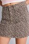 A-Line Patterned Regular Waist Gabardine Mini Skirt I8083Ax26Au - 4