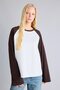Loose Fit Crew Neck Raglan Long Sleeve T-Shirt I8200Ax26Au - 3