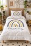 Rainbow Patterned Double-Sided 160X220 cm Sleeping Set, Single Quilted Quilt Without Sheets - 2