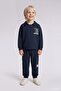 Printed Long Sleeve Sweatshirt Top Elastic Cuffed Sweatpants 2-Piece Set Baby Boy F9437A525Wn