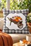 Autumn Themed 43X43 Velvet Cushion Cover - 3