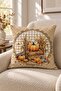 Autumn Themed 43X43 Velvet Cushion Cover - 2