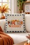 Double-Sided Printed Velvet Texture Autumn and Pumpkin Pattern Throw Pillow Cover