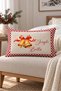 New Year Patterned Double-Sided Printed Velvet Throw Pillow Cover - 35X55 cm |   Soft Touch, Stylish Design - 4