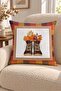 Autumn Themed 43X43 Velvet Cushion Cover - 2