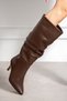SLÇ-107 Thin Heel Bellows Boots - 3