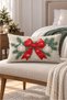 New Year Patterned Double-Sided Printed Velvet Throw Pillow Cover - 35X55 cm |   Soft Touch, Stylish Design - 4