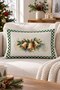 New Year Patterned Double-Sided Printed Velvet Throw Pillow Cover - 35X55 cm |   Soft Touch, Stylish Design