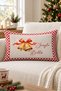 New Year Patterned Double-Sided Printed Velvet Throw Pillow Cover - 35X55 cm |   Soft Touch, Stylish Design