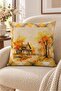 Autumn Themed 43X43 Velvet Cushion Cover - 2