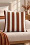 Double-Sided Printed Velvet Texture Autumn and Stripe Pattern Throw Pillow Cover - 4