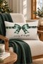 New Year Patterned Double-Sided Printed Velvet Throw Pillow Cover - 35X55 cm |   Soft Touch, Stylish Design - 2