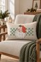 New Year Patterned Double-Sided Printed Velvet Throw Pillow Cover - 35X55 cm |   Soft Touch, Stylish Design - 2