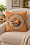 Autumn Themed 43X43 Velvet Cushion Cover - 2