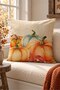 Autumn Themed 43X43 Velvet Cushion Cover - 3