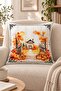 Autumn Themed 43X43 Velvet Cushion Cover - 2