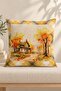Autumn Themed 43X43 Velvet Cushion Cover - 5