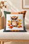 Autumn Themed 43X43 Velvet Cushion Cover - 4