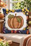 Autumn Themed 43X43 Velvet Cushion Cover - 3