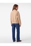 Cotton Long Sleeve Zippered Pocket Gabardine Stand Collar Bomber Jacket - 3