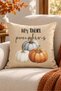 Autumn Patterned Throw Pillow Cover - 5