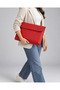 Flaming Hot Red Leather Computer and Briefcase 15.6 Inch (40X30 cm)