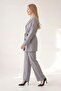 Jacket Suit with Stone Embroidery on the Collar Anthracite - 3